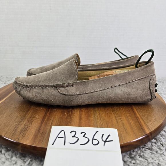 M. Gemi The Felize Gray Suede Slip On Casual Driving Moccasins Loafer Womens 38 - Picture 1 of 14